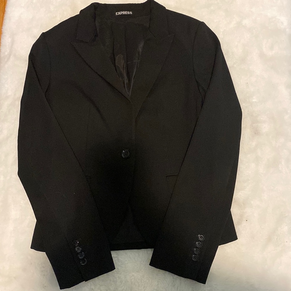 Used Express Black Blazer, size 8